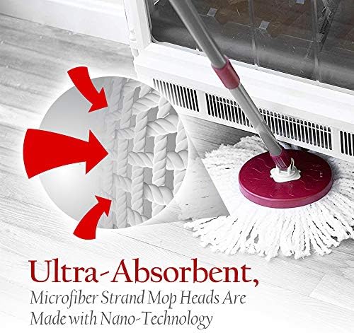 Fuller Brush Microfiber Refill Mop Head - Hands-Free Cleaning