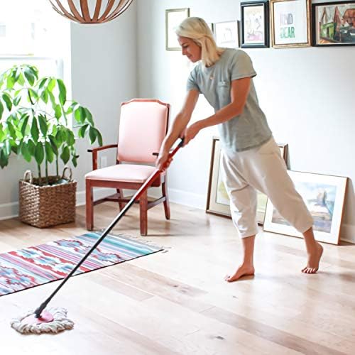 4 Pack Spin Mop Replacement Heads Microfiber