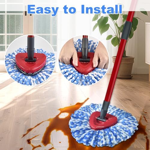 DLAIMI 5 Pack Mop Heads Replacements for Ocedar RinseClean 2-Tank System