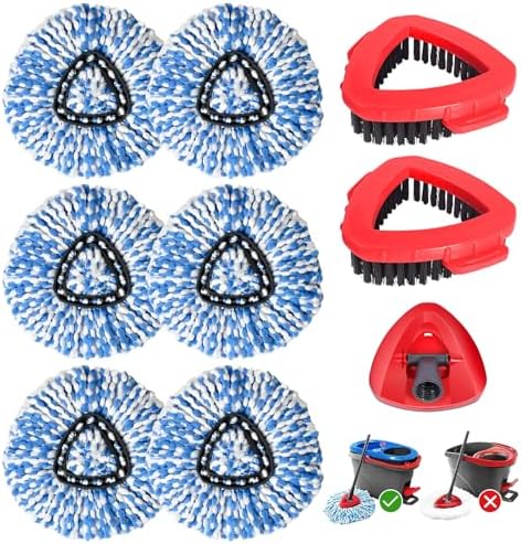 9-Pack Mop Head Refills for O-Cedar RinseClean 2-Tank System