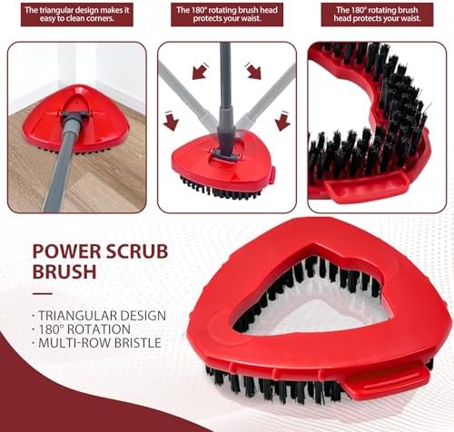 Puiuisoul Spin Mop Scrubber Head for Oceda EasyWring 1-Tank System