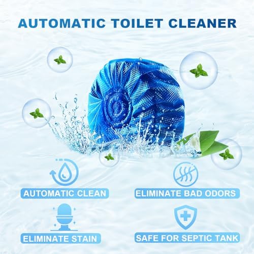 Msvvko Toilet Cleaner Tablets 20 Pack Blue Tint Slow-Release