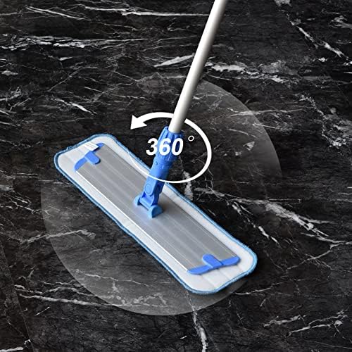 Layers 6 Pack 18inch Microfiber Mop Pads - Reusable Washable Replacement