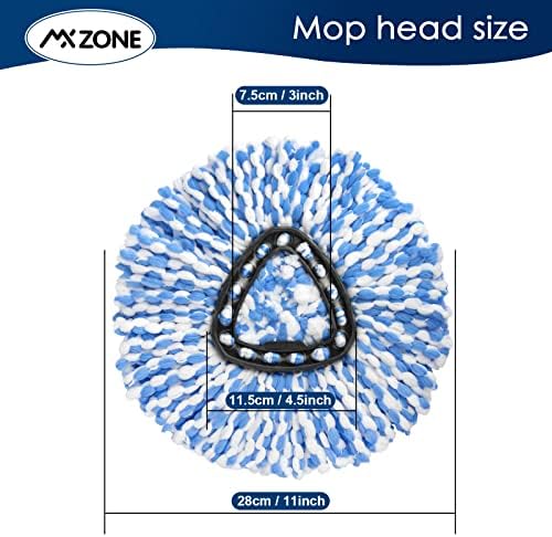 MXZONE Spin Mop Replacement Heads 2 Pack