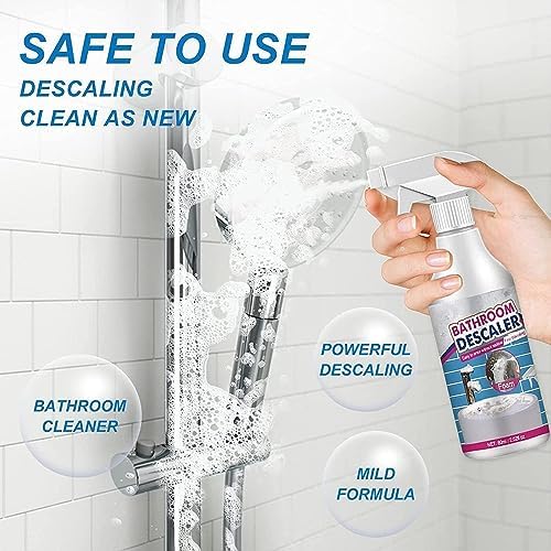 KCRPM 2pc Bathroom Descaler Cleaner with Foam Formula