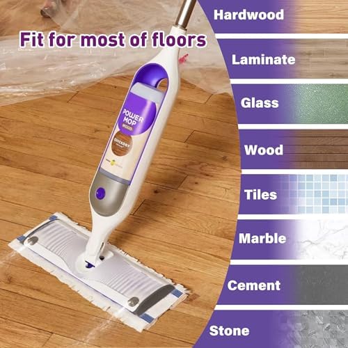 Funtin 40 Count Disposable Mop Pads for Swiffer PowerMop