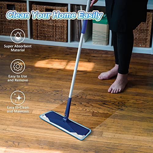 3 Pack Microfiber Mop Pads for Wet Dry Mop Replacement