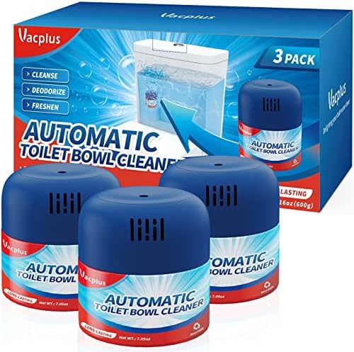 Vacplus Toilet Bowl Cleaners - 3 Pack Hands-Free Powerful