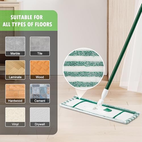 NIXOOT 6 Pack Microfiber Mop Refill Pads