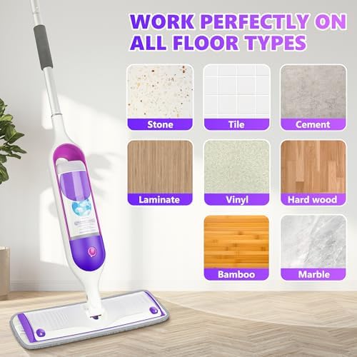 6 Pack Reusable Mop Pads for Swiffer PowerMop and All Floors