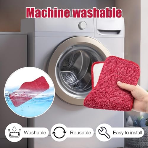 Yuunaie Steam Mop Pads 6-Pack for Schenley