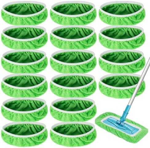 Unoutur Reusable Microfiber Mop Pads 16PCS