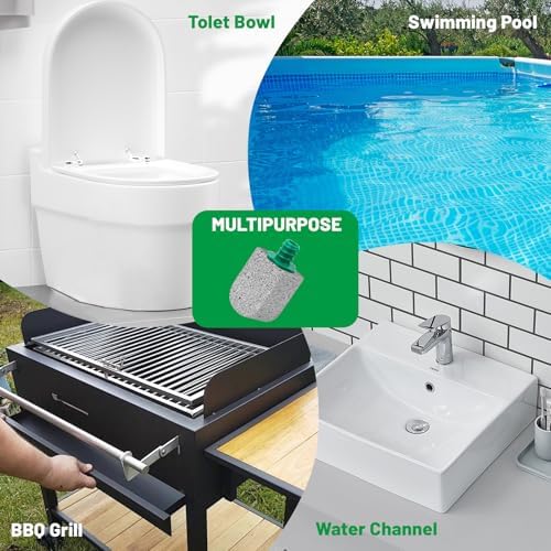 Enjunway Pumice Stone Toilet Cleaner with 30CM Handle - 5 Pack Refills