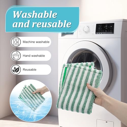 Aiyiried Microfiber Mop Pads 2 Pack Refills for Libman WetDry Mop