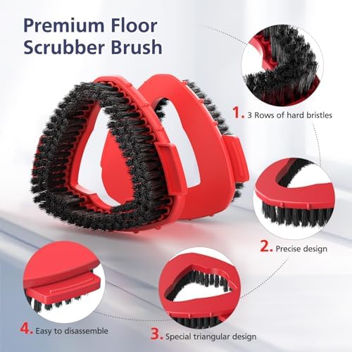 Caehomly 2 Pack Spin Mop Hard Bristle Replacement Head