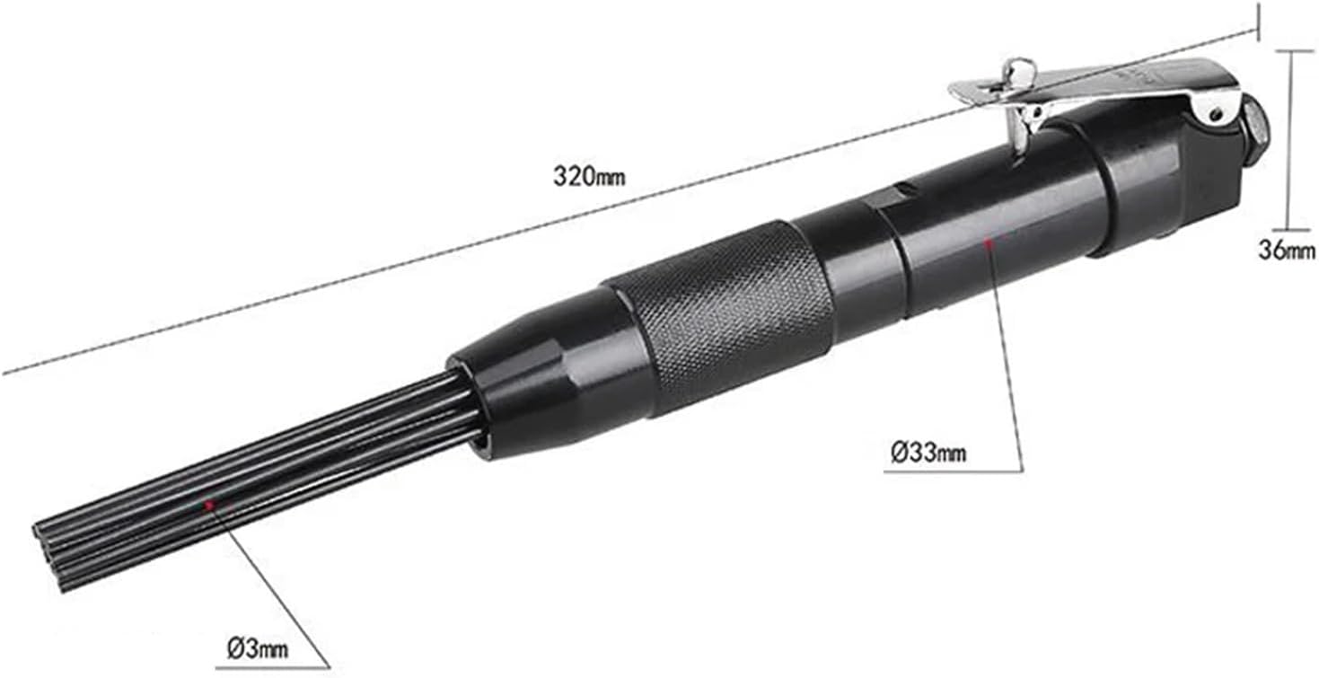 KYKYK Pneumatic Rust Remover Tool 4000RPM 12 Pin Bundle