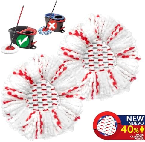 Koolstuffs Spin Mop Heads 2 Pack 40 More Cleaning Power