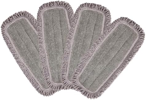 4-Pack Microfiber Mop Pads for CLEANHOME Dust Mop