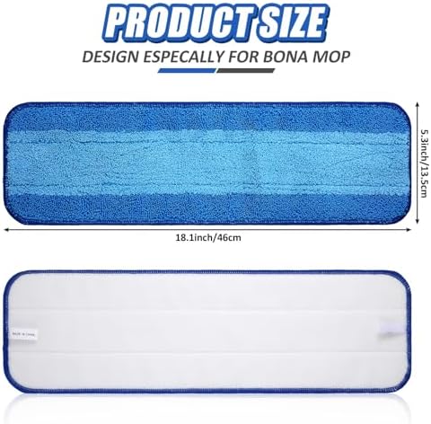 40 Piece Microfiber Mop Pad Refills for Bona Mop