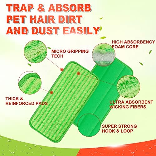 DR DAPPER Reusable Mop Pad Refills 4 Pack