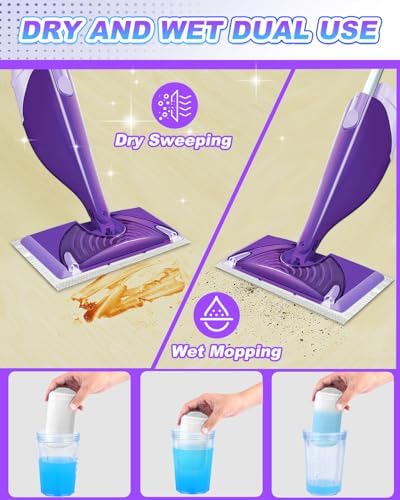 YagoDago 20-Pack Wet Jet Mop Pad Refills - 5 Layers Durable Absorbent