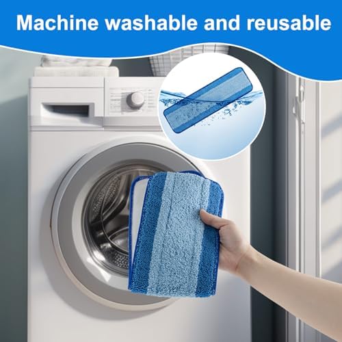 Yuunaie 3 Pack 18 Inch Microfiber Mop Replacement Pads for Bona
