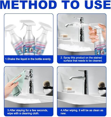 DENGWANG Bathroom Descaler Foam Cleaner 1Pcs Multipurpose