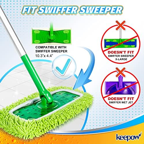 KEEPOW Reusable Mop Pads for Swiffer 6-Pack 1