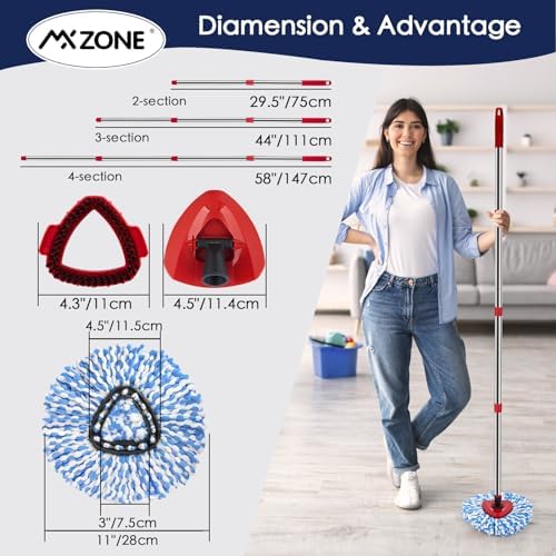 MXZONE Spin Mop Replacement Heads Set