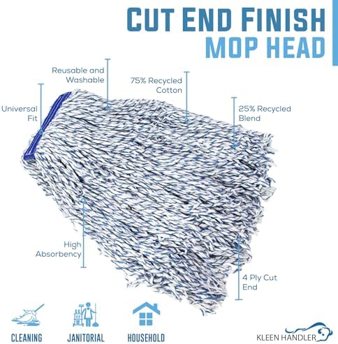 KLEEN HANDLER Cut End Finish Mop Pack of 6