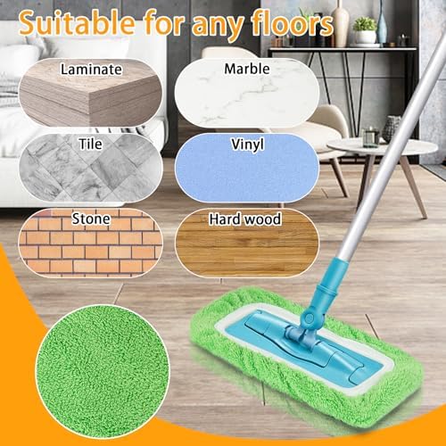 Unoutur Reusable Microfiber Mop Pads 16PCS