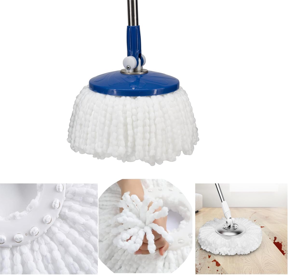 YWSHF 5 Pack Spin Mop Head Replacement Universal for 360 Systems