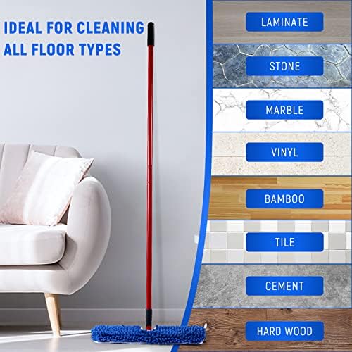 Kingmix 4 Pack Microfiber Flip Mop Refills
