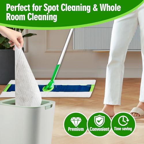 FURCIELOS XL Dry Sweeping Cloths for Swiffer