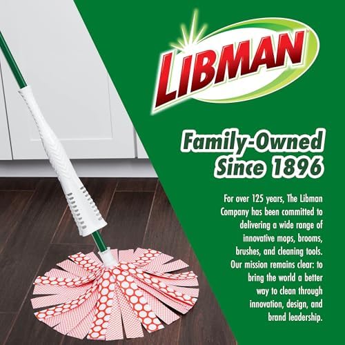 Libman Wonder Mop with 3 Refills - 62 Inch Handle