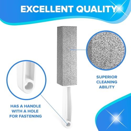 DISIWENE Pumice Stone Toilet Cleaner with Handle 4 Pack