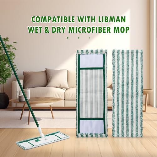 NIXOOT 6 Pack Microfiber Mop Refill Pads