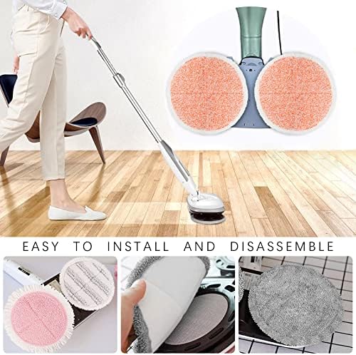 Bozdyru Electric Mop Pads 65 Inch 8 Pack