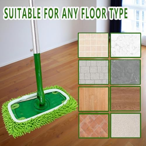 Febsow 8PCS Reusable Microfiber Mop Pads
