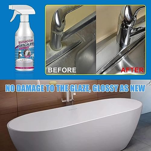 KCRPM 2pc Bathroom Descaler Cleaner with Foam Formula