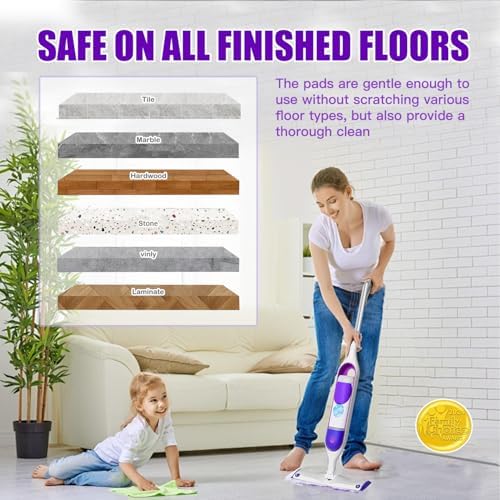 Power Mop Pads Refills - 18 Count Multi-Surface Compatible