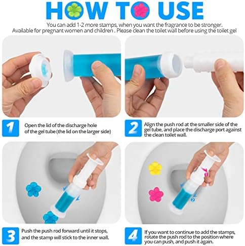 KILOSTEP Toilet Gel Stamp Set 60 Count 5 Scent 1