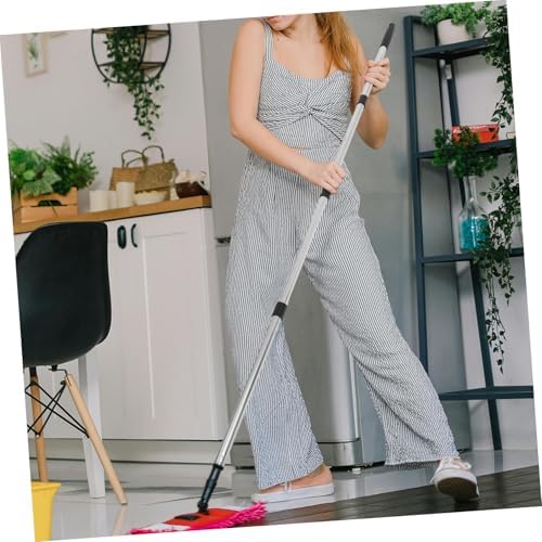 Stainless Steel Mop Handle Extendable for Mops and Brooms Black