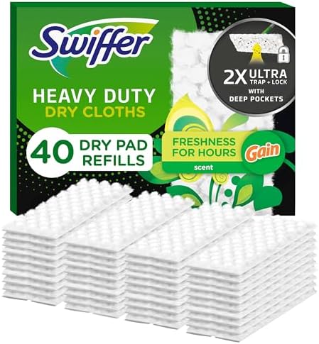 Swiffer Dry Pads Refill with Gain Heavy Duty 40ct