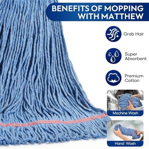 Matthew Heavy Duty Mop Head 24oz Pack of 3