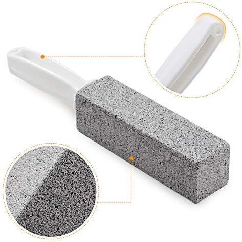 2 Pack Toilet Cleaner Pumice Stone with Ergonomic Handle