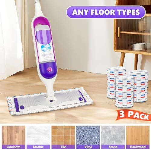 UMAYCOOL 3 Pack Reusable Swiffer Mop Pads