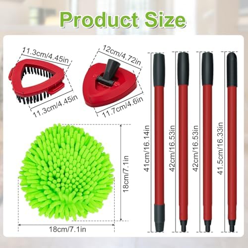 Aiyiried Replacement Mop Heads Set for O-Cedar RinseClean 2-Tank System