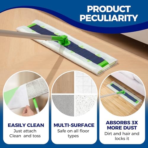 Peachicha XL Dry Mop Refills 40 Count 984x1771 Inch 1