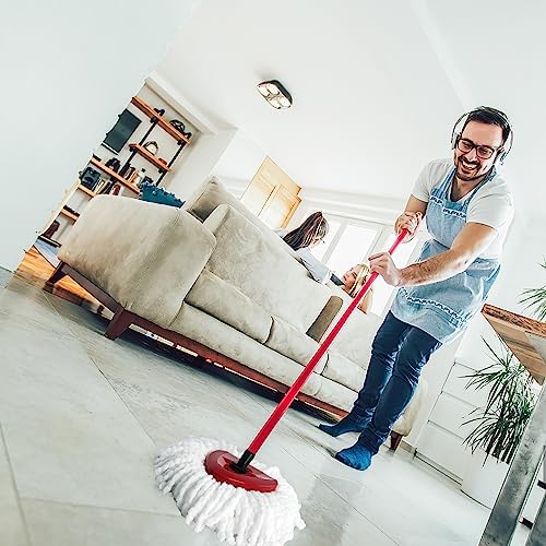 FOOKCIAN Spin Mop Refill Head - Microfiber Deep Clean Machine Washable